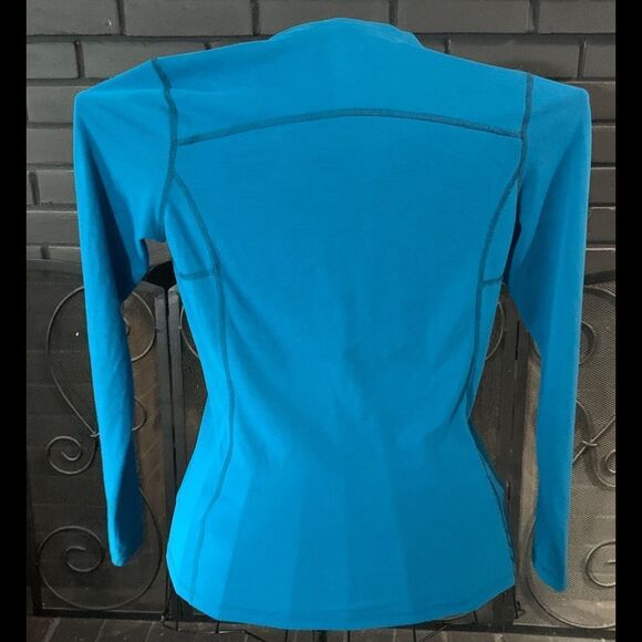 North Face Long Sleeve Teal Long Sleeve Shirt S - Picture 3 of 4